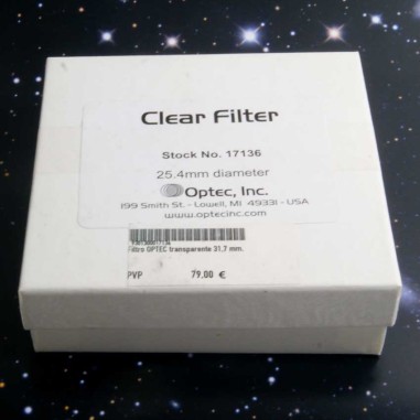 Filtro OPTEC CLEAR 31,7 mm