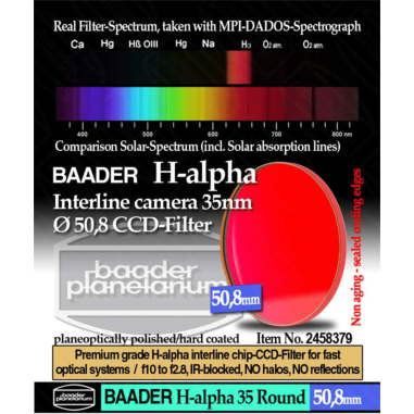 Filtro H-Alpha 35 nm para Ø 50,8 mm Baader Planetarium
