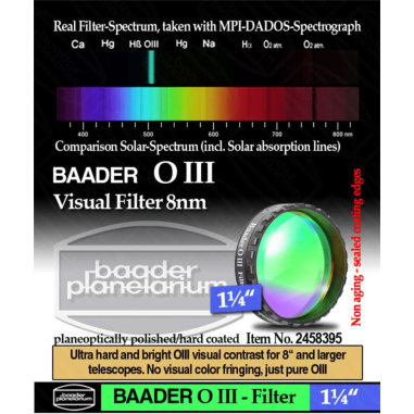 Filtro OIII visual 10 nm Ø 1¼" Baader Planetarium