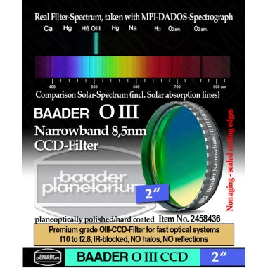 Filtro OIII 8,5 nm CCD Ø 2" Baader 2458436