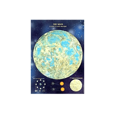 Poster Luna luminiscente